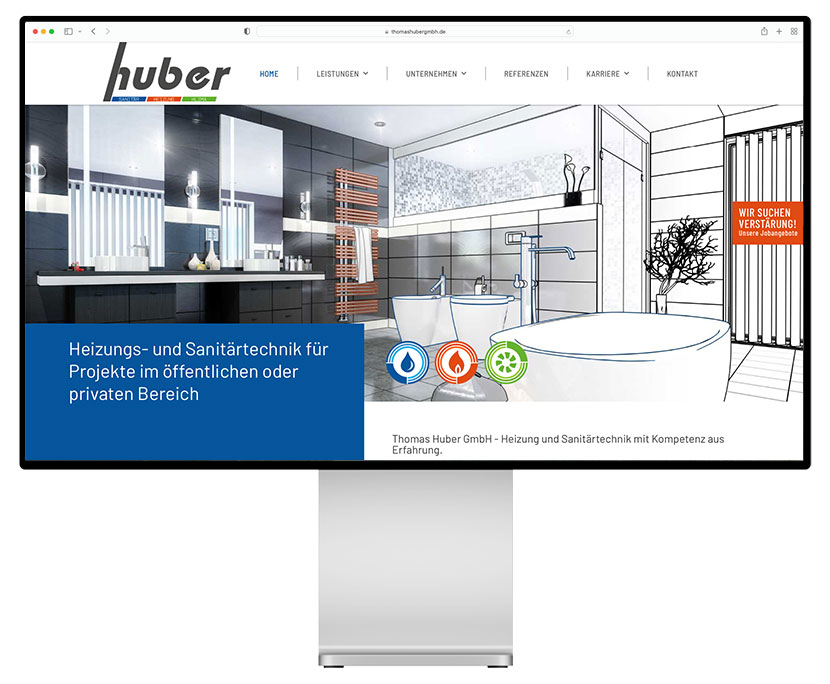 Website für Thomas Huber GmbH