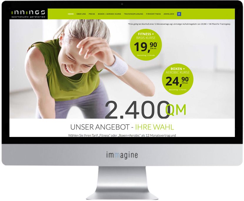 Websiteprogrammierung für Innings Geretsried - Immagine Webagentur München