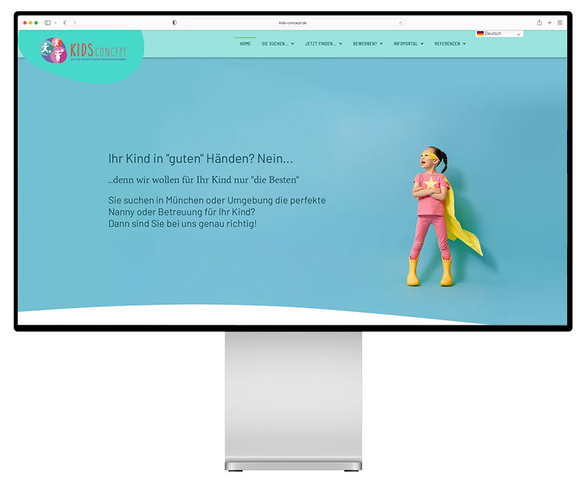 Website für Kids Concept