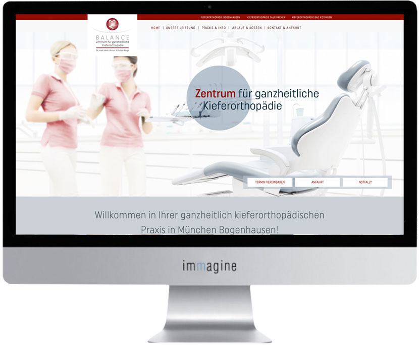 Website für Kieferorthopädie - Bogenhausen