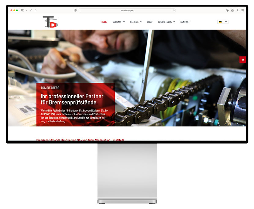 Website für TDS Rietberg GmbH & Co. KG