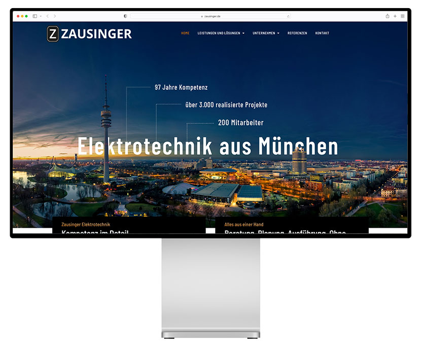Website für Zausinger GmbH & CO. KG