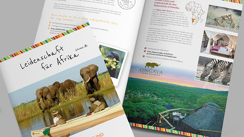 All Around Africa Folder - Immagine Werbeagentur München
